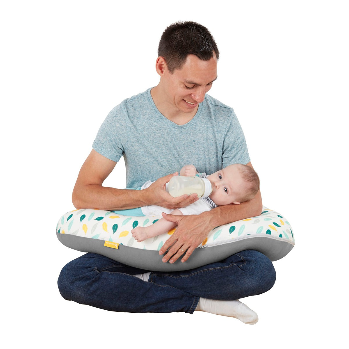 Badabulle Maternity Cusion Feathers | Nursing Pillow Comfortable with its microbead filling, Soft, stretch fabric
