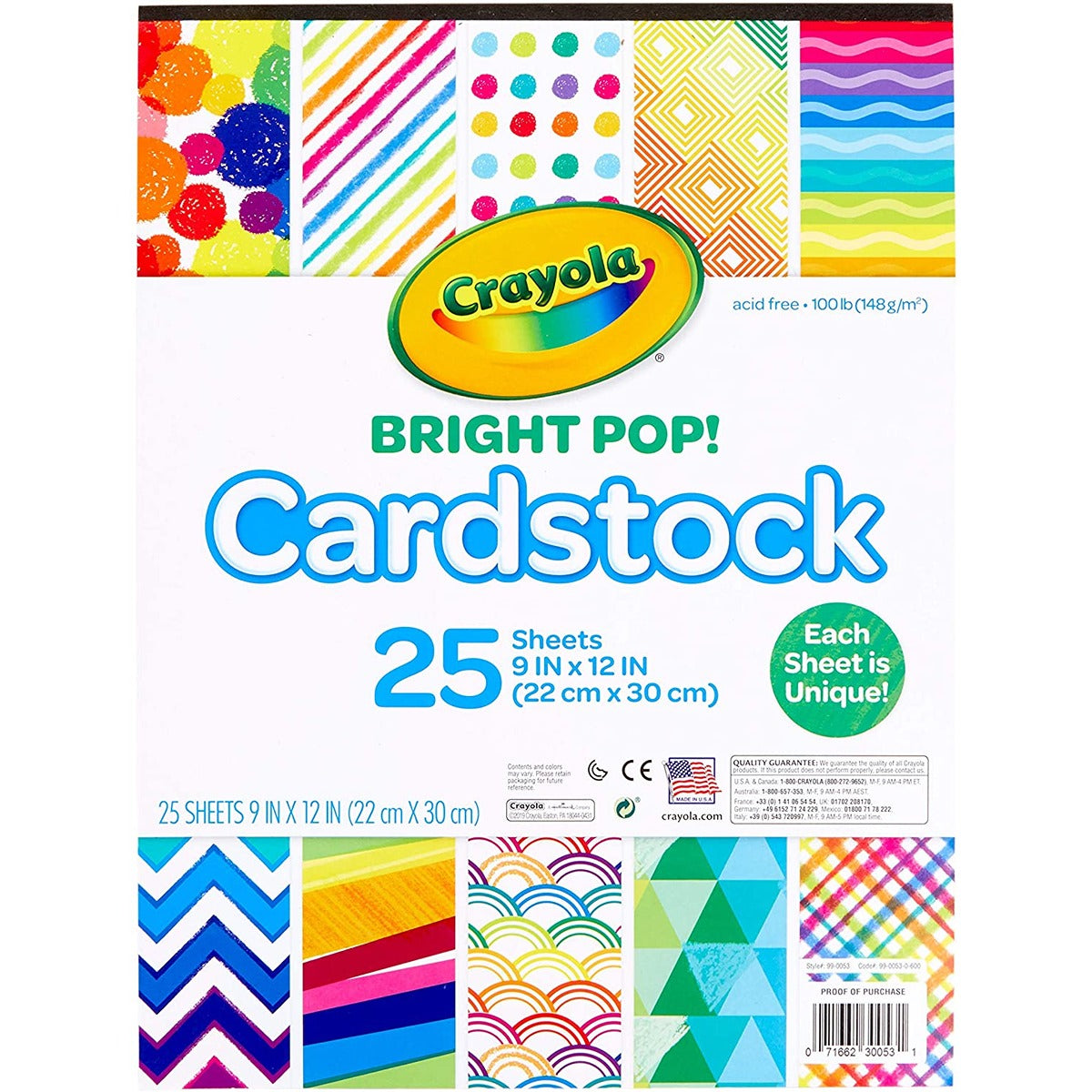 Crayola 25 ct. Bright Pop! Cardstock