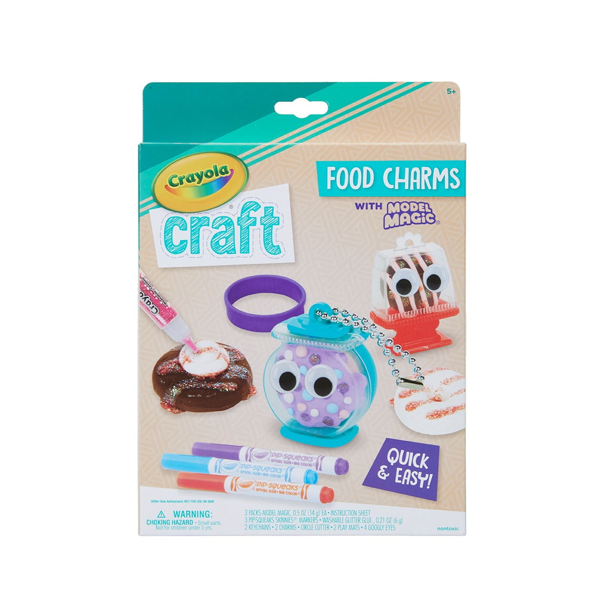 Crayola Craft Food Charms Craft Kit