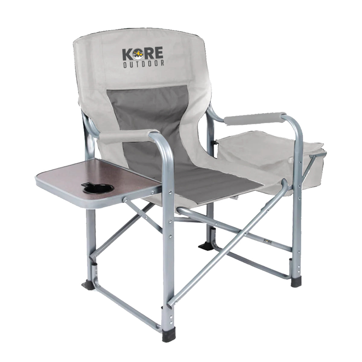 Kore Outdoor Folding camping director chair with cooler bag and side table