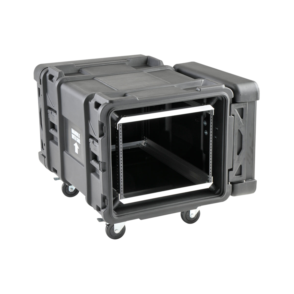 SKB 30 Inch Deep 8U Roto Shock Rack w/ Wheels