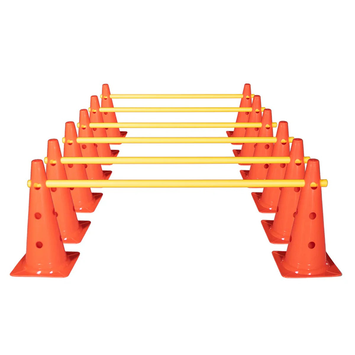 Dawson Sports DS Cone Hurdle Set - 15" (12 Cones, 6 Poles)
