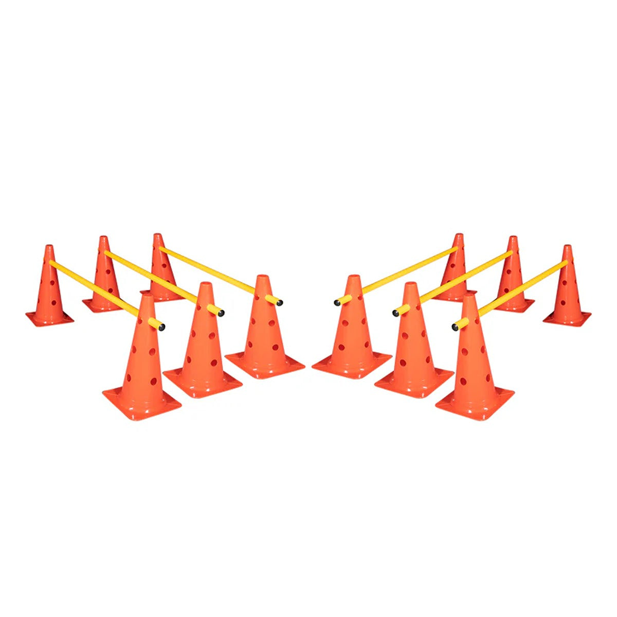 Dawson Sports DS Cone Hurdle Set - 15" (12 Cones, 6 Poles)