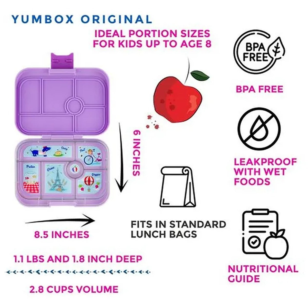 yumbox LULU PURPLE - PARIS PANINO