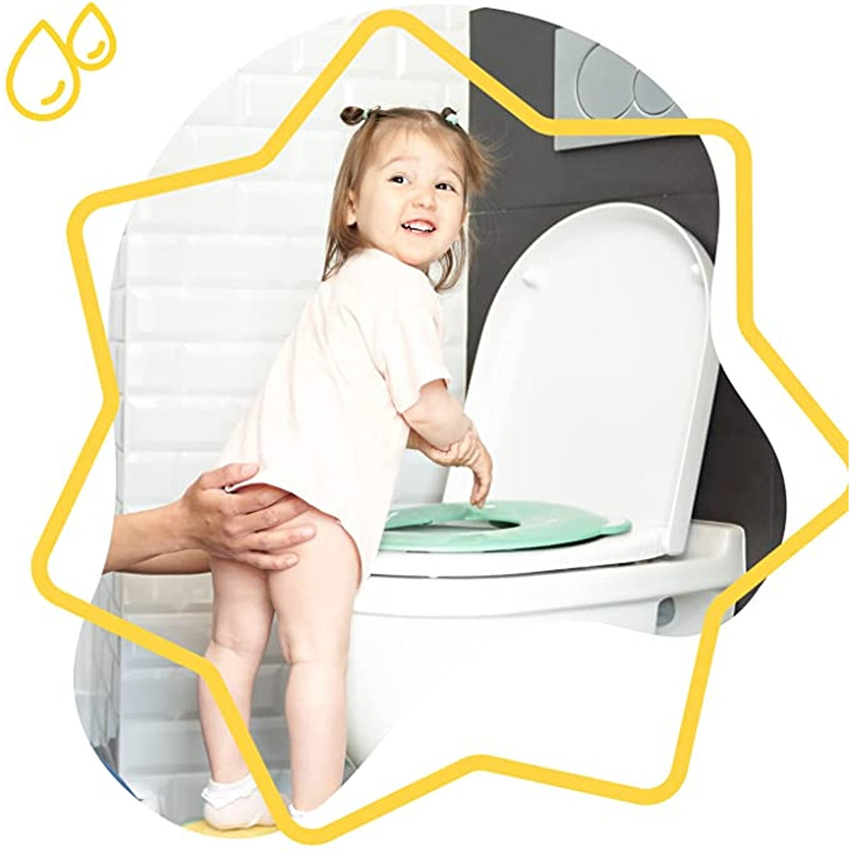 Badabulle compact, non-slip & universal toilet trainer seat