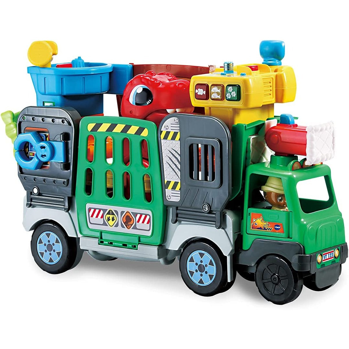 Vtech Toot-Toot Friends 2-In-1 Dinosaur Park | Interactive Toy with Lights, Sounds and Music, Dinosaur Truck Toy for Kids, Toy Truck Vehicle Set for Kids, Role-Play Toy for Boys and Girls Aged 1 Year +