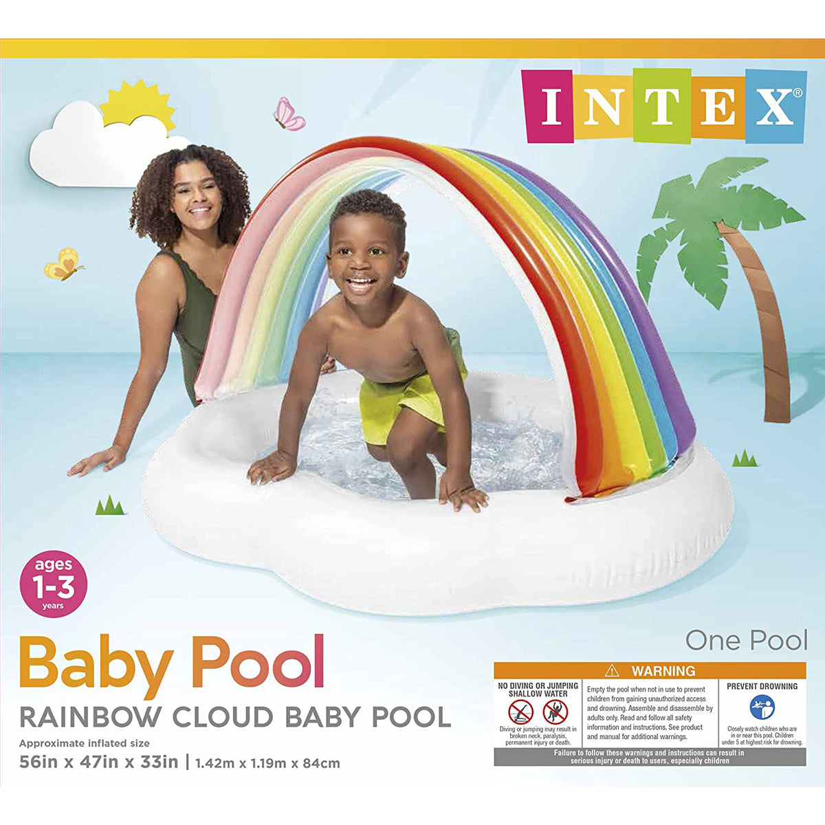 Intex Intex Rainbow Baby Pool Age 1-3