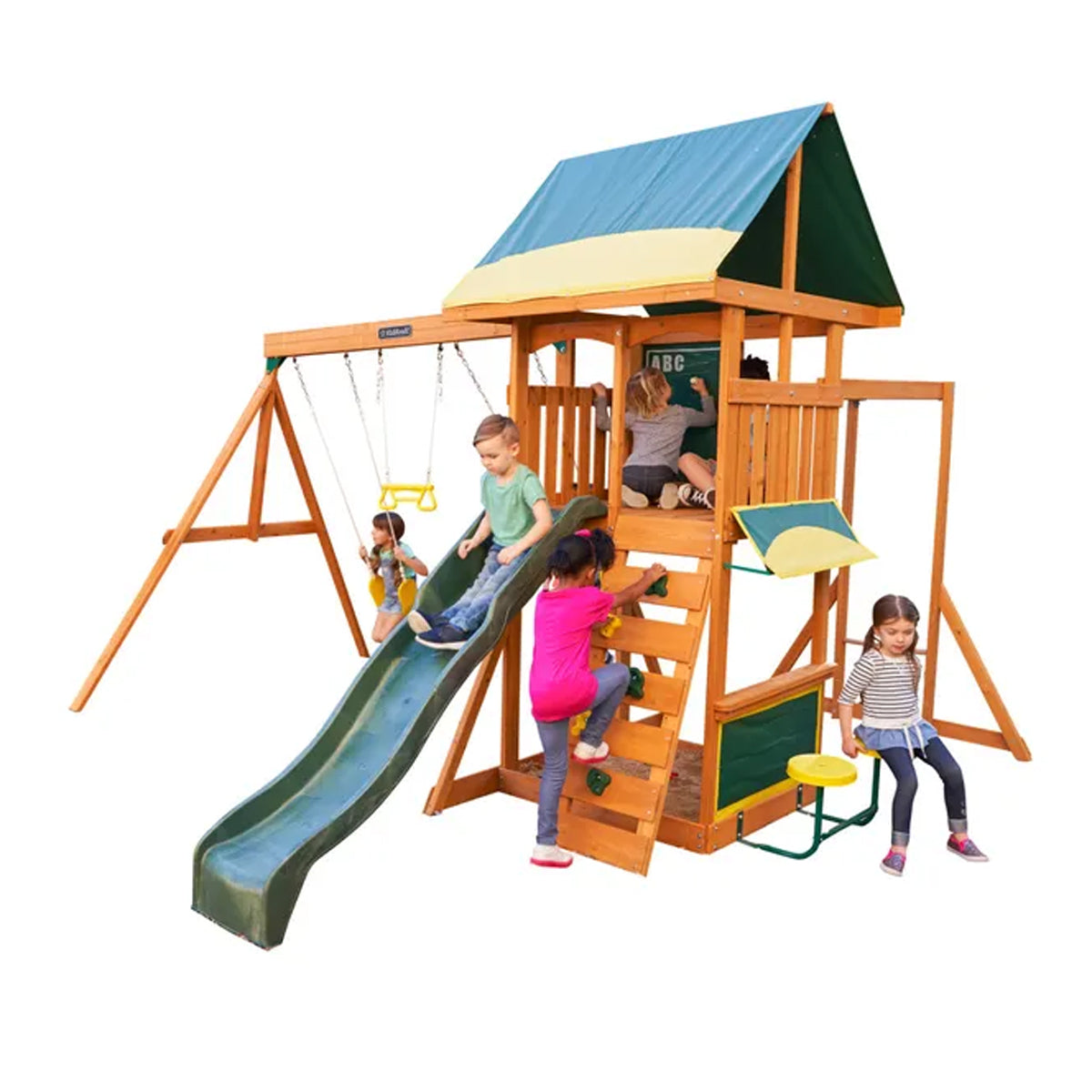 Kidkraft Brightside Wooden Swing Set