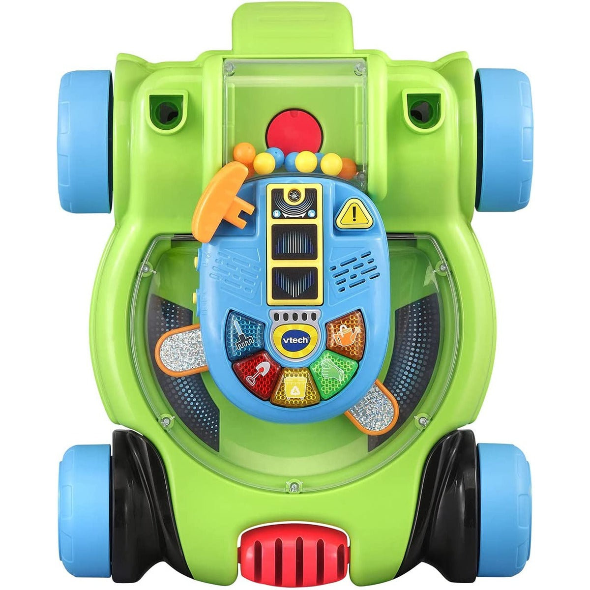 Vtech Pop and Spin Mower Toy | Summer Outdoor Push Toys, Birthday Gifts Easter Basket Stuffers Toys for Preschool Baby Boys Girls | Greenr