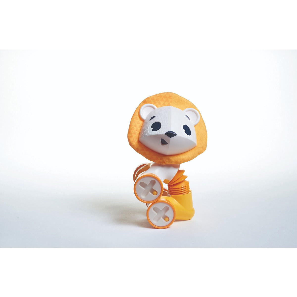 Tiny Love TINY ROLLING TOY - LEONARDO THE LION | 3 months + Babies | Cognition Developing Flexible Toys | Orange