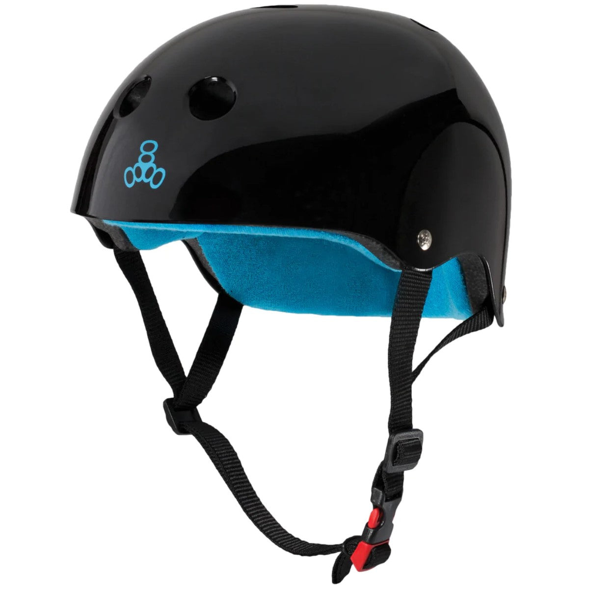 Triple 8 THE Certified Sweatsaver Helmet Black Glossy XS/S