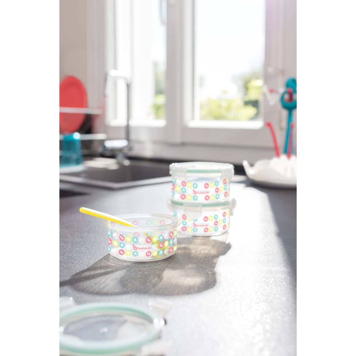 Badabulle - Containers Set, 300 ml, Pack of 3, 0+ month
