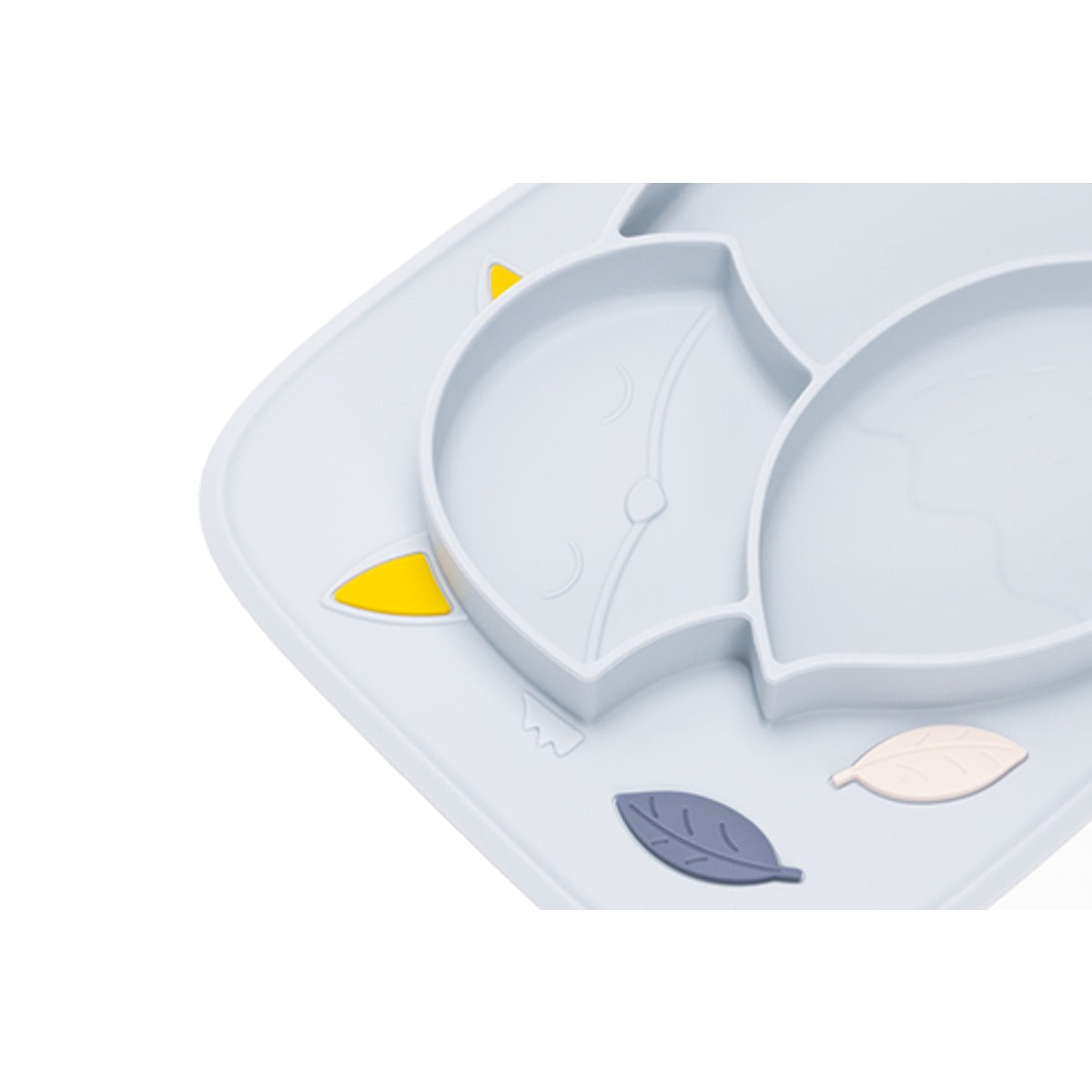 InnoGio GIO Fox Toddler Plate for Baby, Dishwasher Safe, Blue