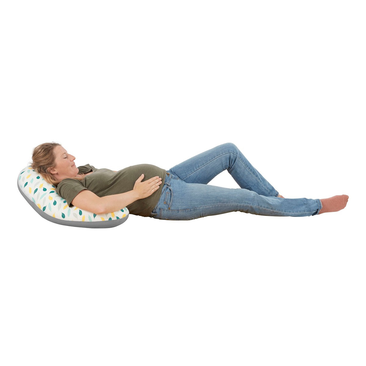 Badabulle Maternity Cusion Feathers | Nursing Pillow Comfortable with its microbead filling, Soft, stretch fabric