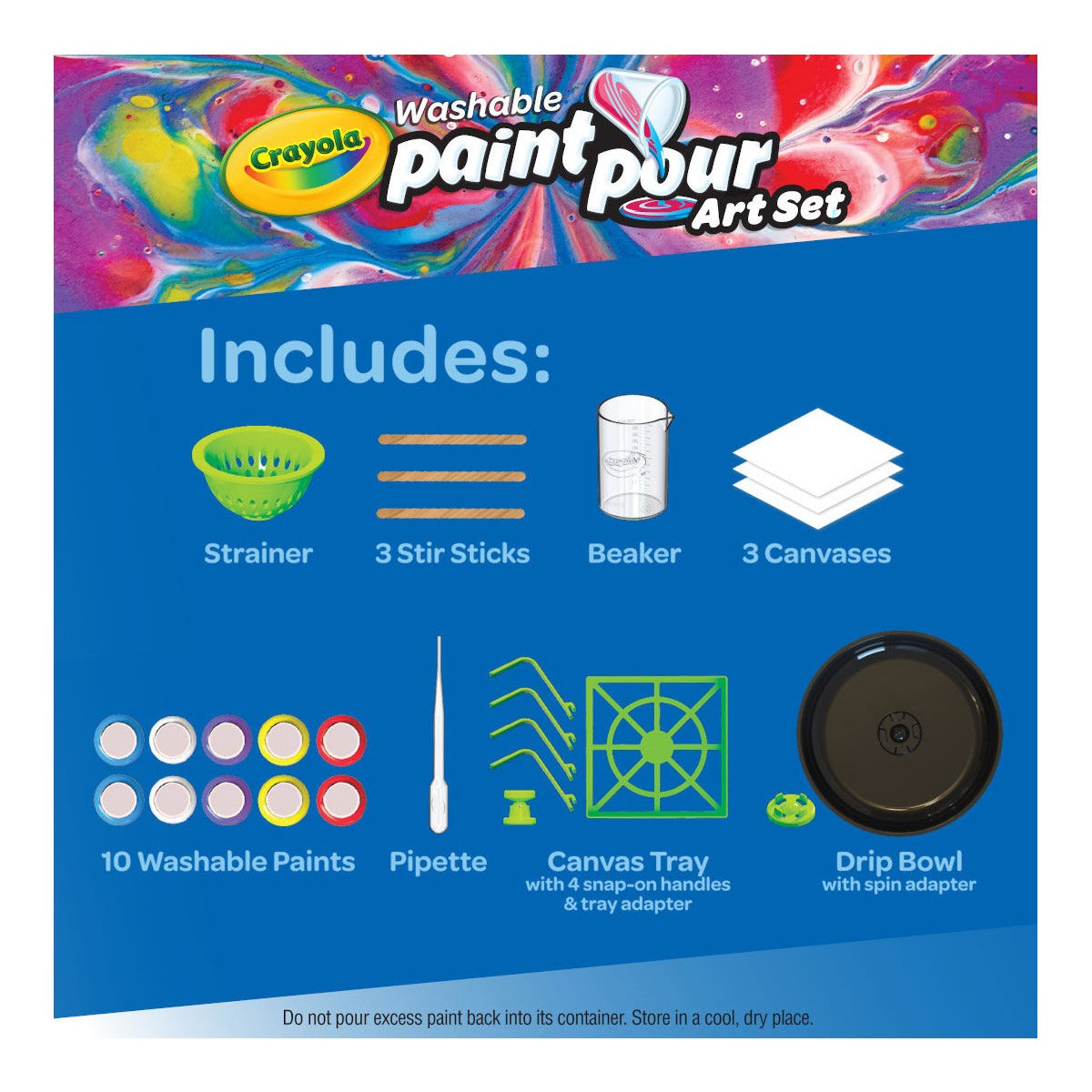 Crayola Washable Paint Pour Art Set
