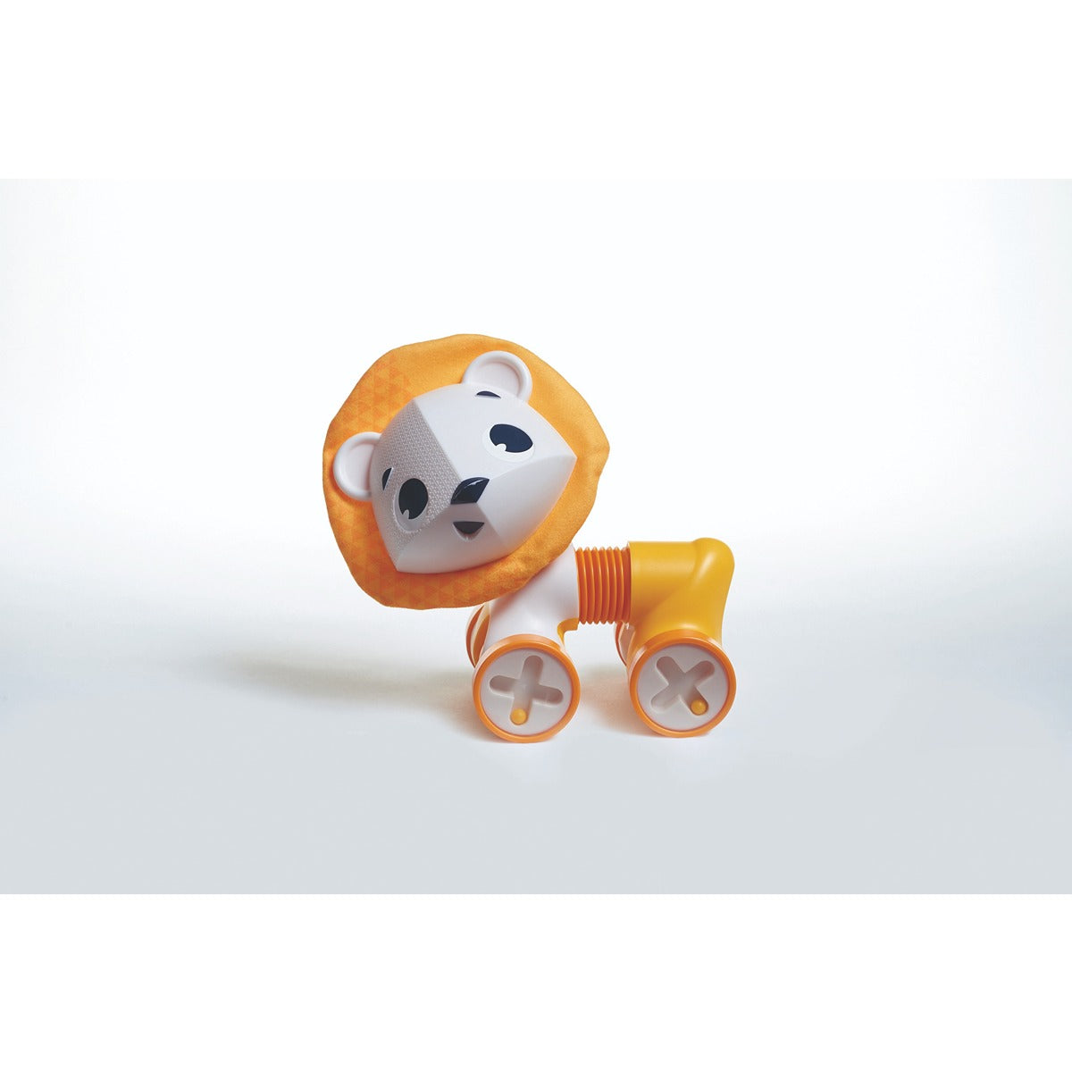 Tiny Love TINY ROLLING TOY - LEONARDO THE LION | 3 months + Babies | Cognition Developing Flexible Toys | Orange
