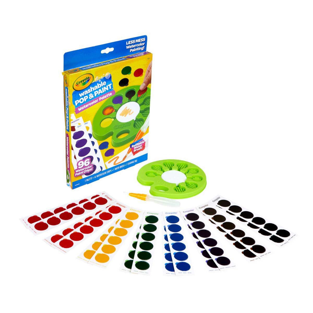 Crayola Pop & Paint Washable Watercolor Palette