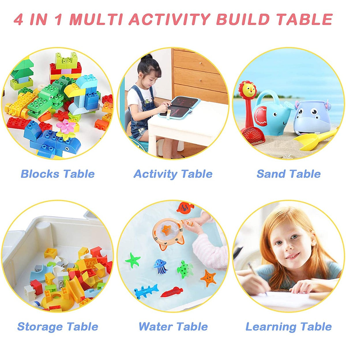 Little Story 4in1 Activity and Block Table w/t 50 Blocks - L