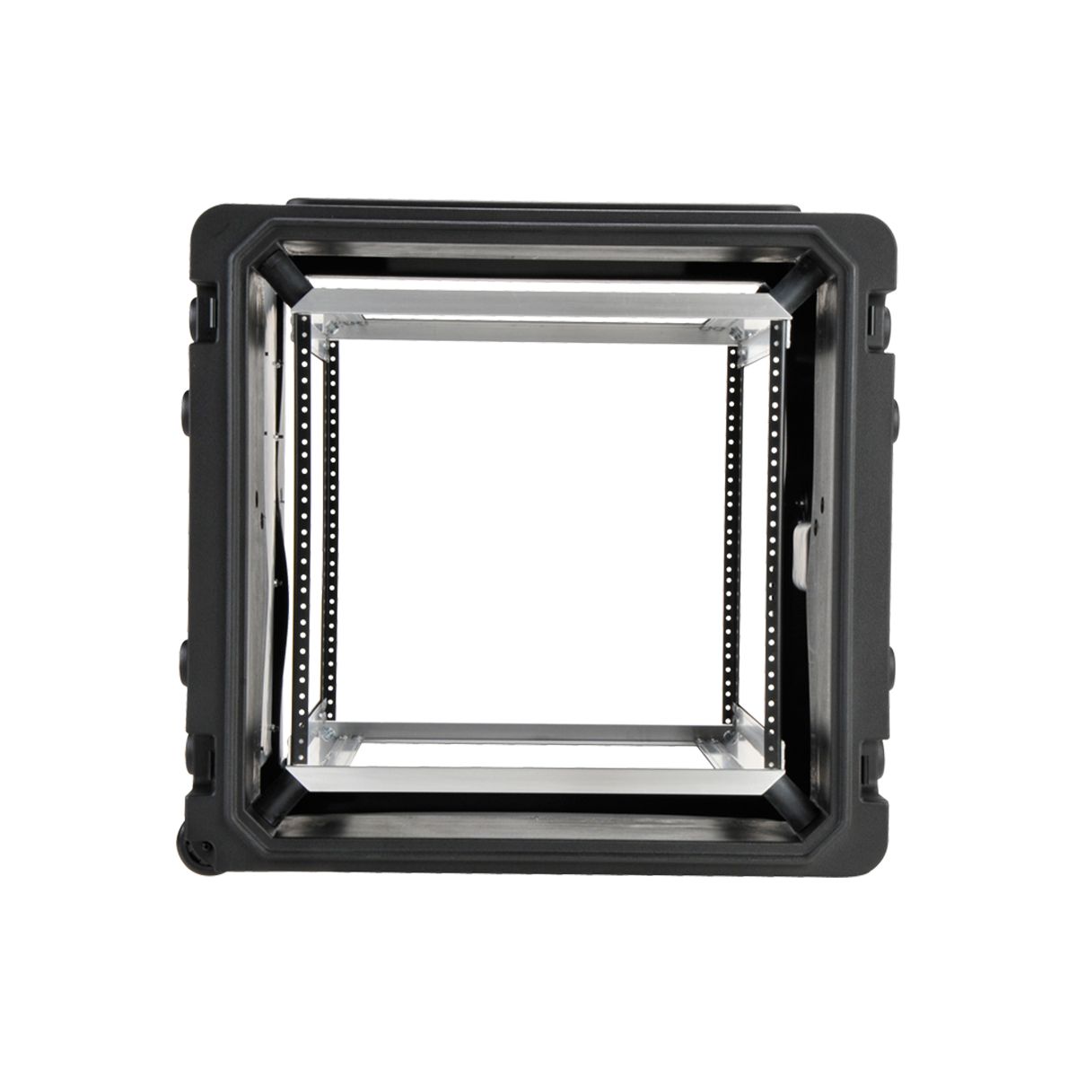 SKB 20 Inch Deep 10U Roto Shockmount Rolling Rack w/ Wheels & Handle