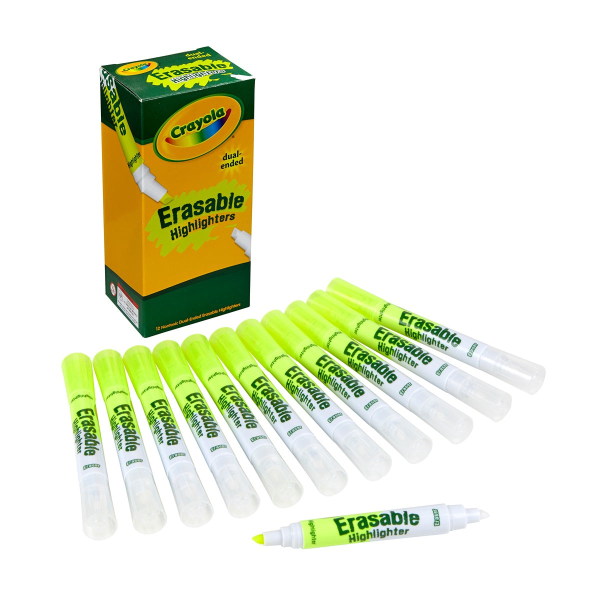 Crayola 12 ct. Bulk Set Dual-Ended Erasable Highlighter
