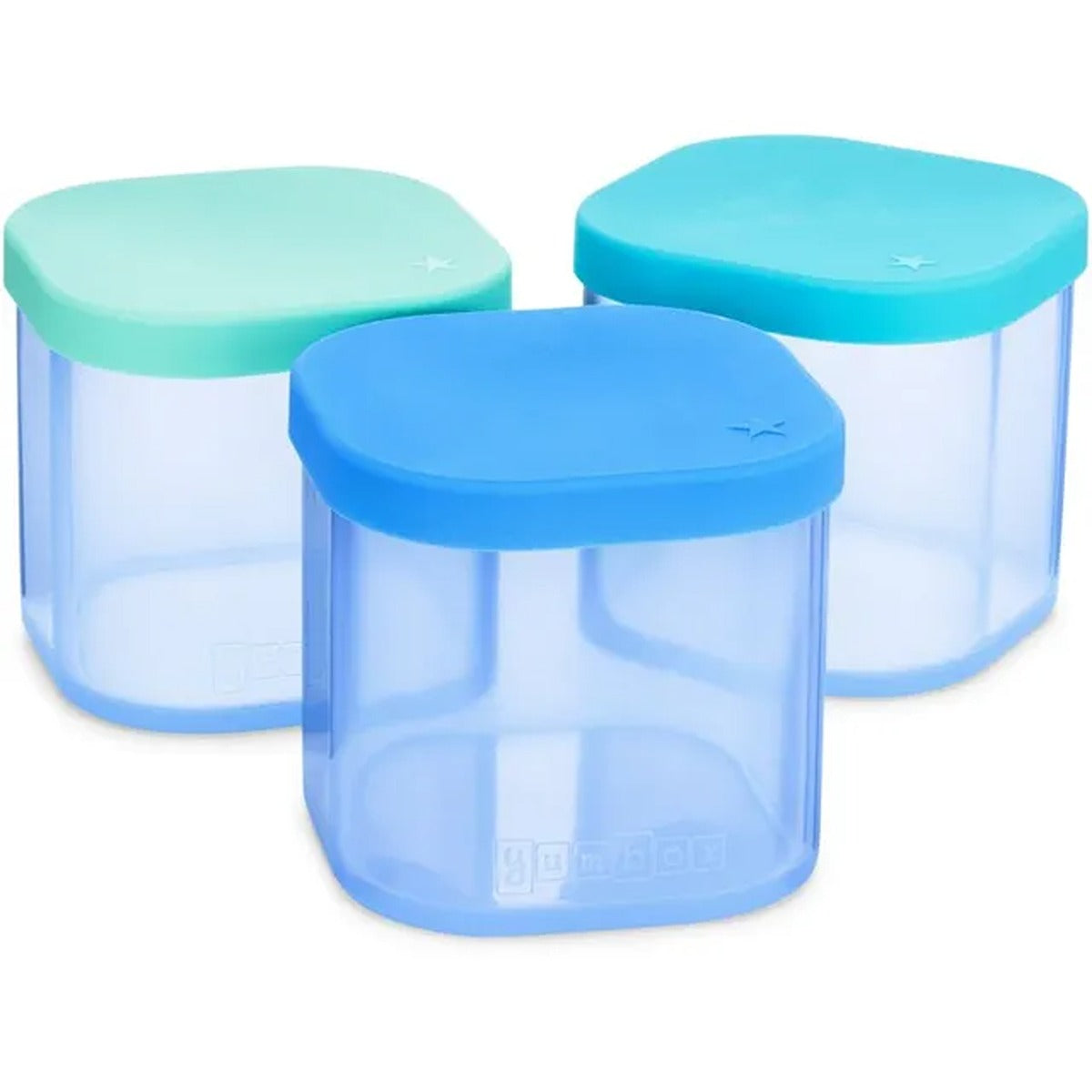 yumbox ?Yumbox Chop Chop Silicone Cubes - Crisp Set - Set of 3