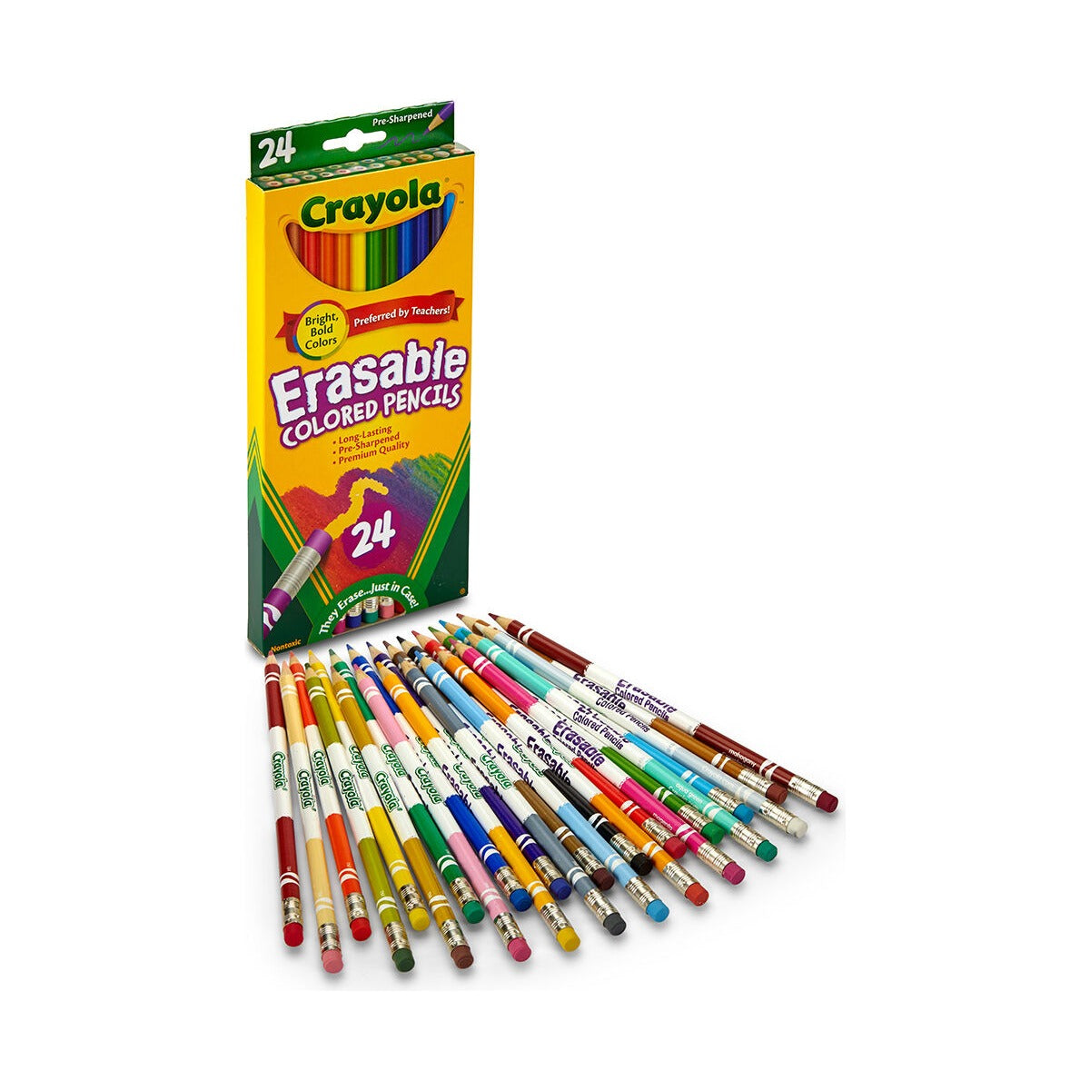 Crayola Erasable Colored Pencils, 24 Count