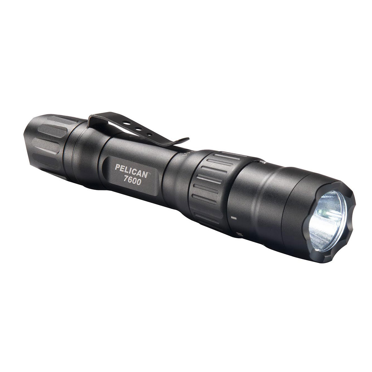 Pelican Rechargeable LED Tactical Flashlight 7600 3-Color Li-ion - Black