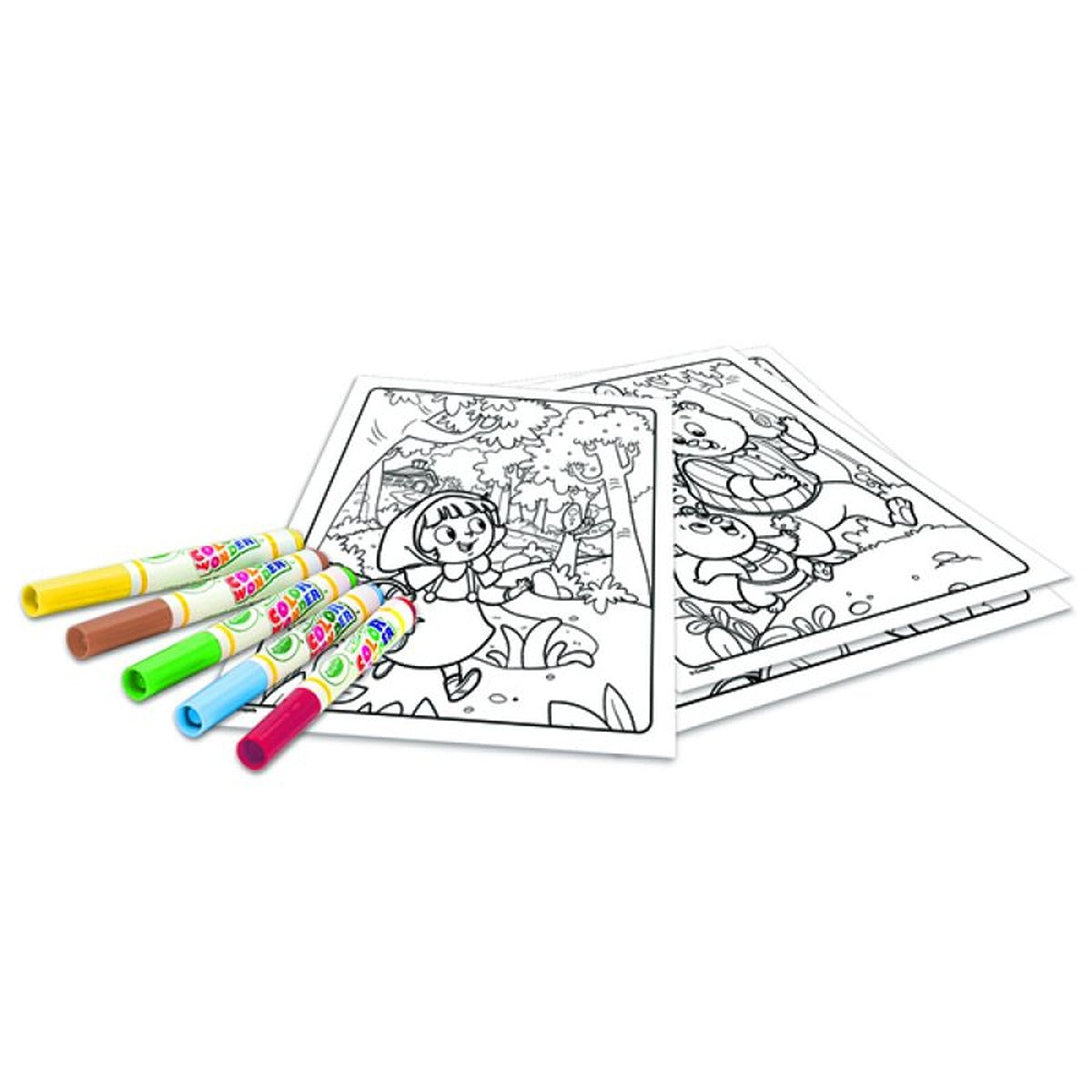 Crayola Color Wonder Set Once Upon A Time, coloring book, 4 markers