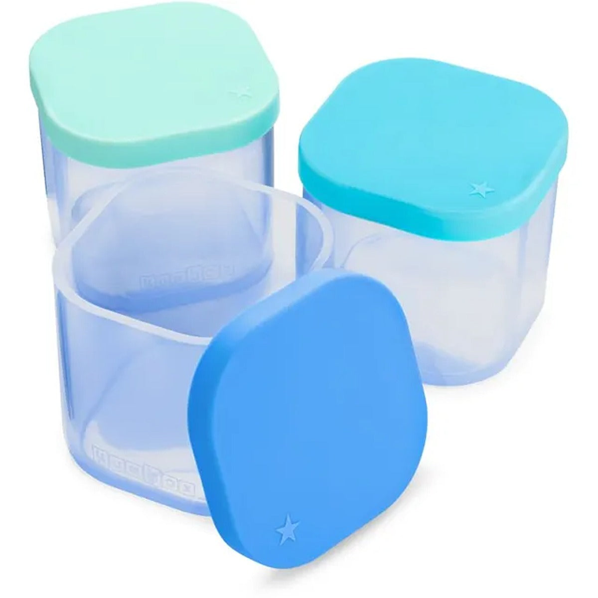 yumbox ?Yumbox Chop Chop Silicone Cubes - Crisp Set - Set of 3