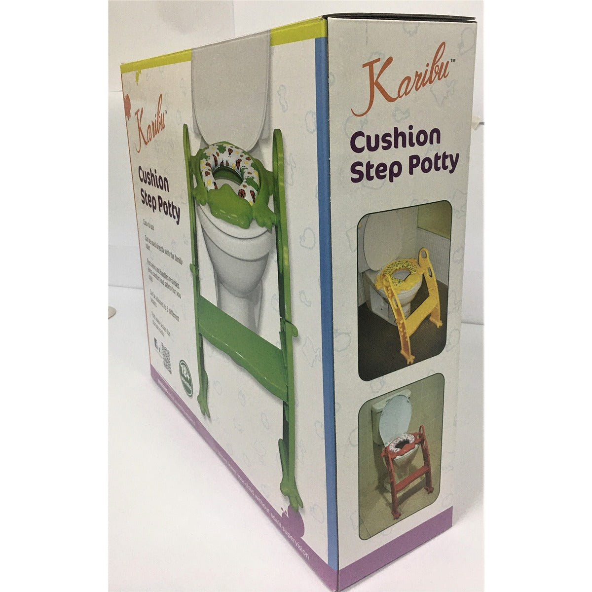 Karibu Frog shape Cushion  Potty seat with Ladder - Green