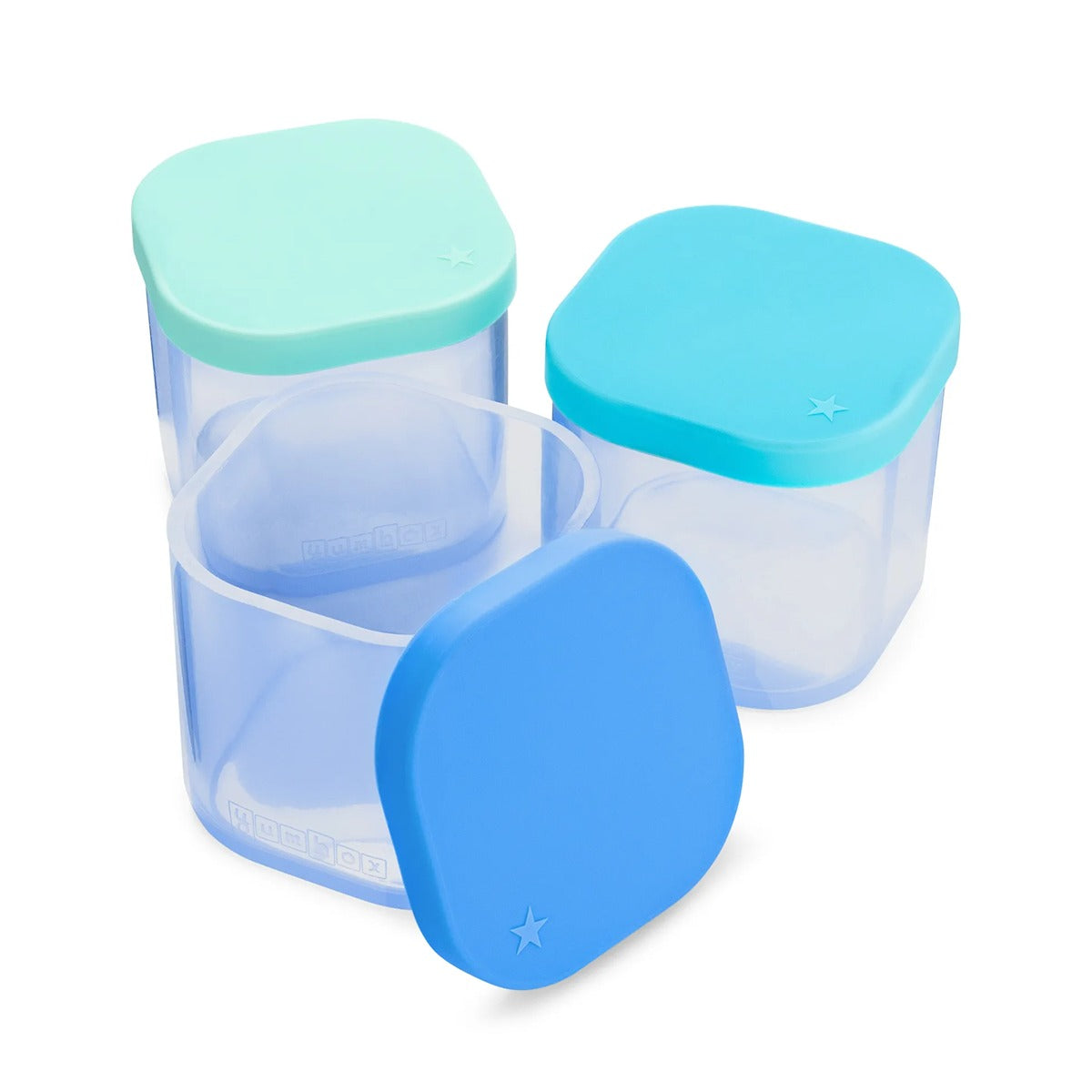 yumbox Yumbox Chop Chop Glass Cubes - Crisp Set - Set of 3