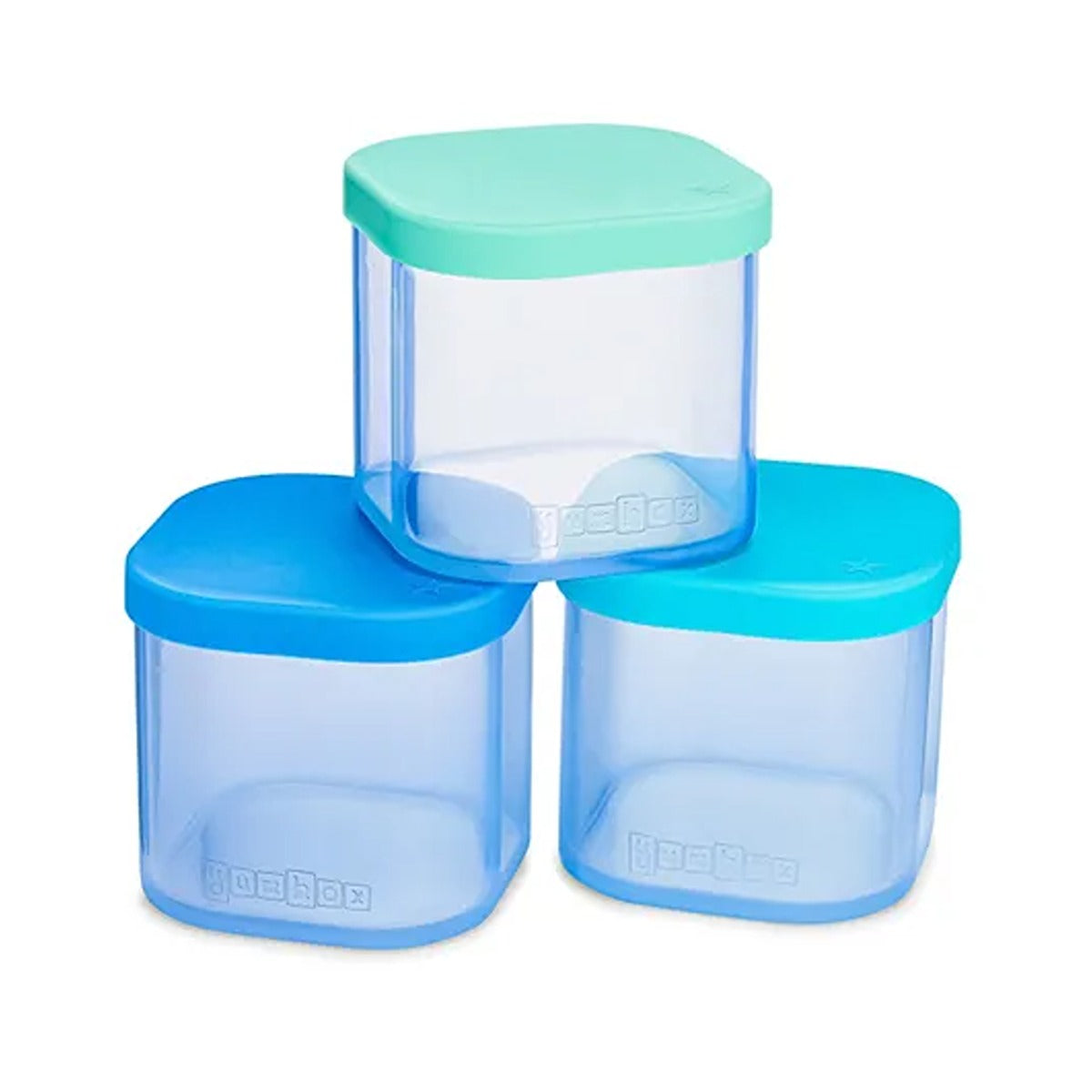 yumbox Yumbox Chop Chop Glass Cubes - Crisp Set - Set of 3