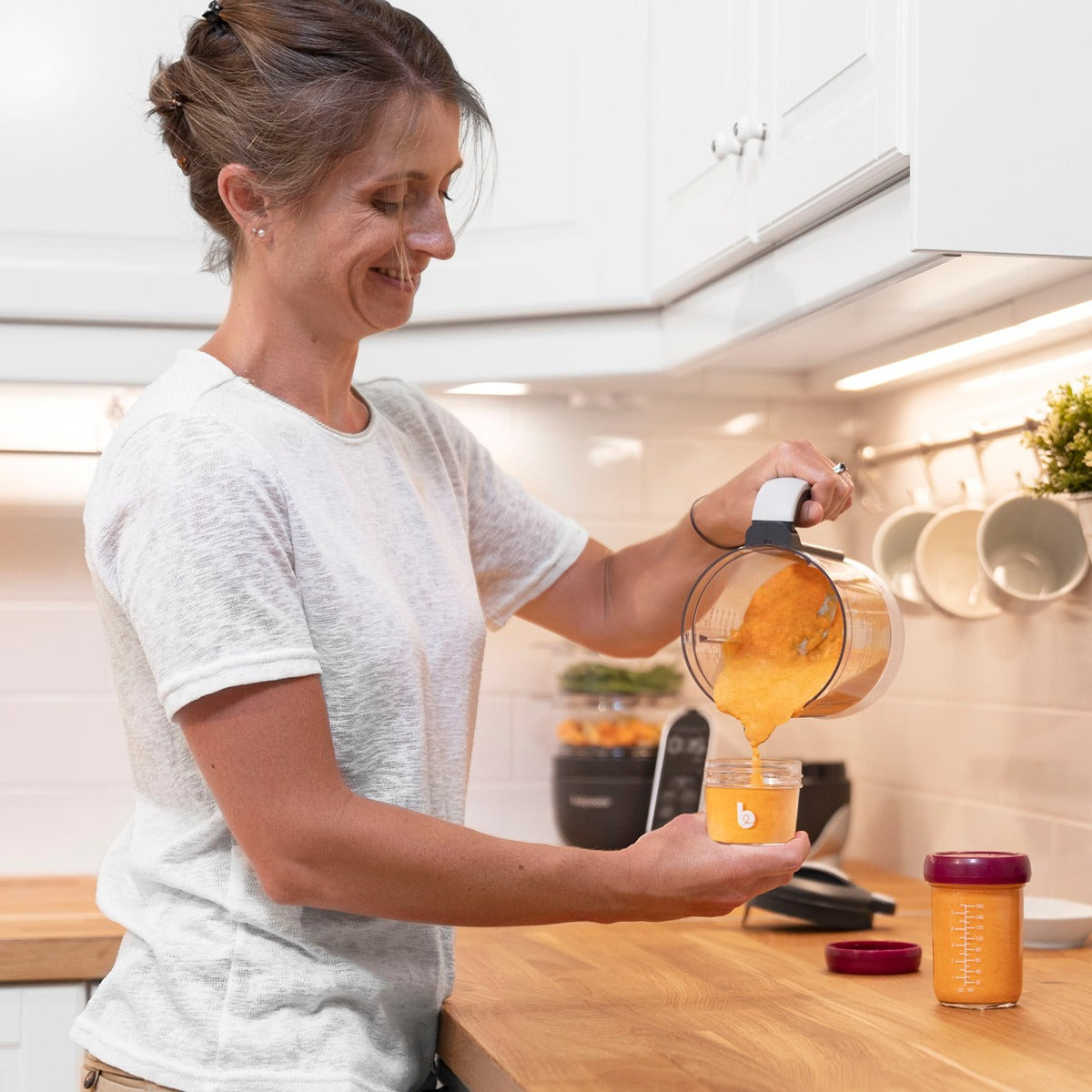 BabyMoov Glass Baby Bowls, 4 X 240ml Airtight Food Storage Containers