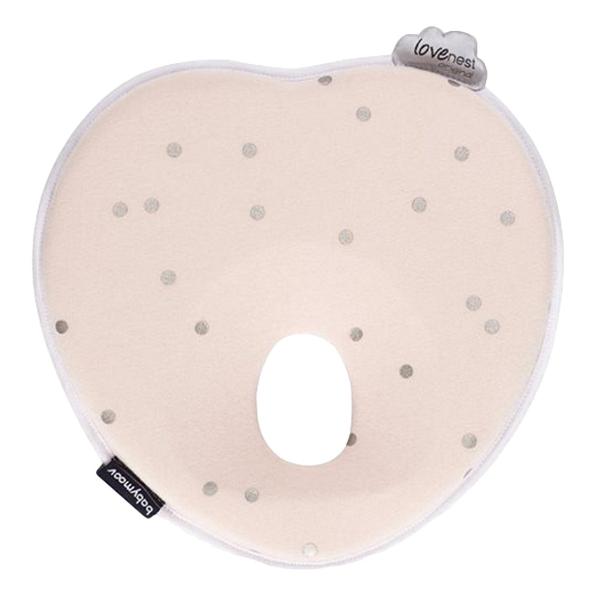 BabyMoov Lovenest Original Pink Flat Head Baby Pillow