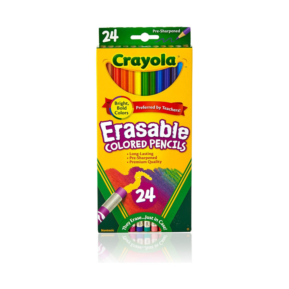 Crayola Erasable Colored Pencils, 24 Count