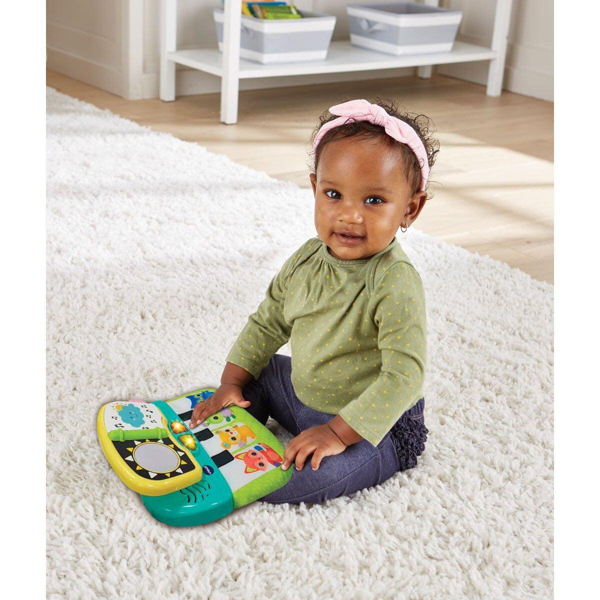 Vtech Sunshine Days Tummy Time Piano | Baby, Interactive & Developmental Toy with Sounds and Music | For Boys & Girls, Suitable for Ages 3 Months+