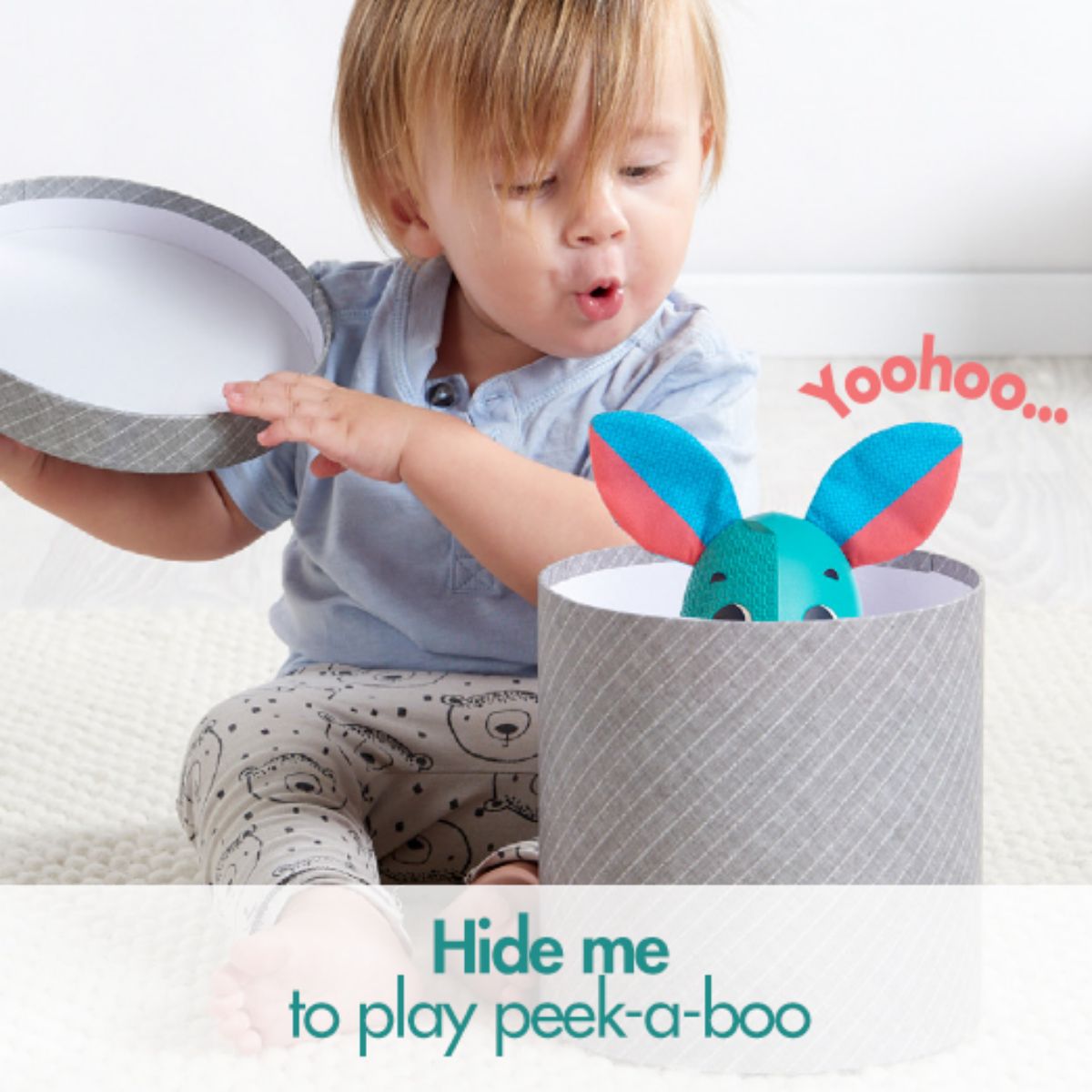 Tiny Love - WONDER BUDDY THOMAS | 1 Year+ | Interactive, Developmental Electronic Baby Toy | Rabbit - Blue