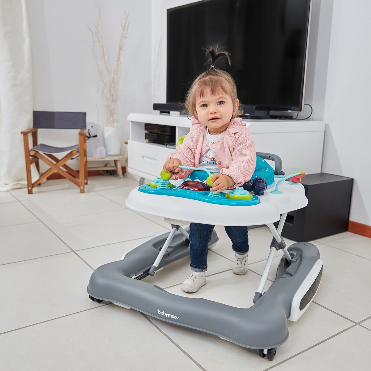 BabyMoov - 5 IN 1 BABY WALKER (PUSH TOY, SWING, 360آ° SEAT & PLAY AREA)