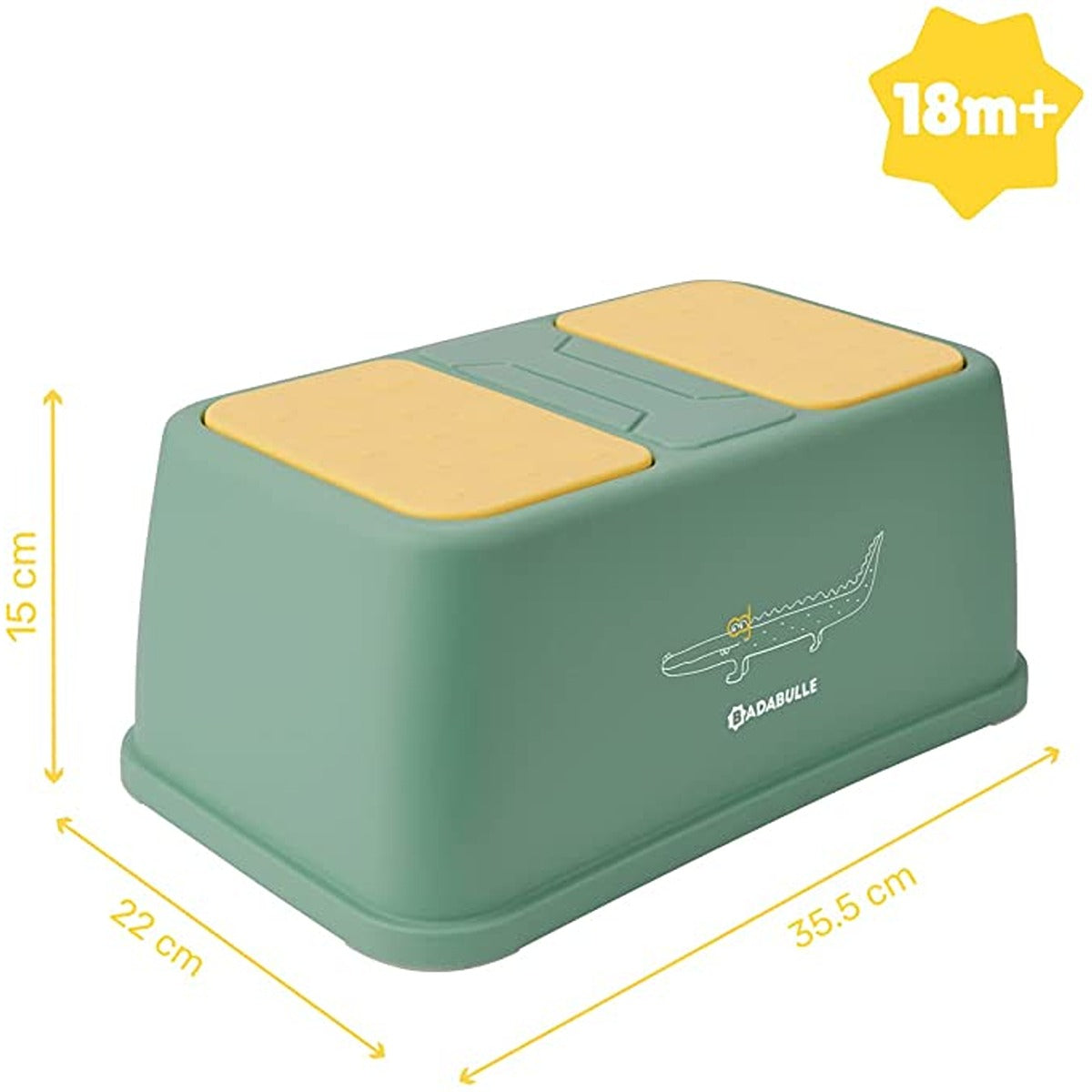 Badabulle Non-slip step stool, 15 cm riser