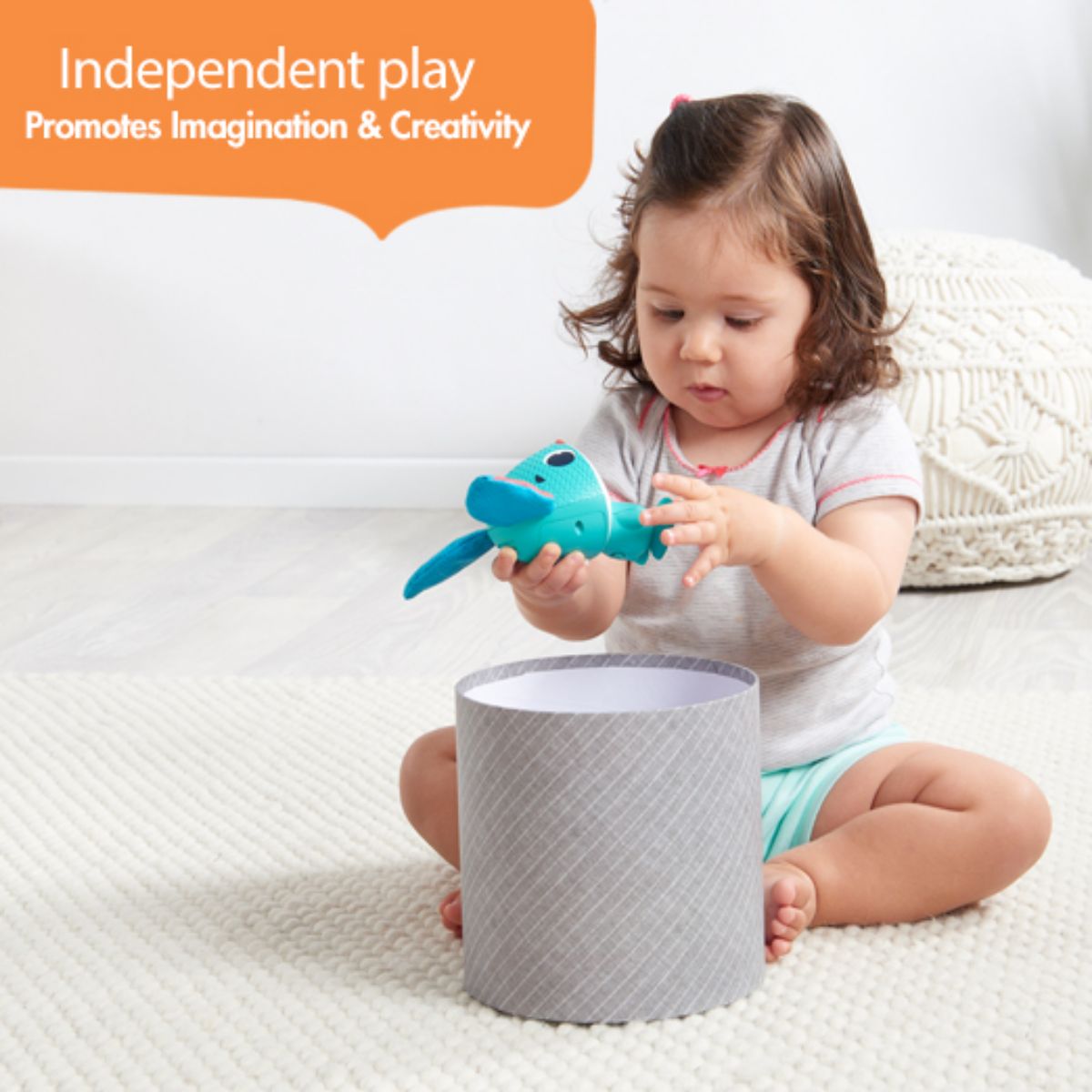 Tiny Love - WONDER BUDDY THOMAS | 1 Year+ | Interactive, Developmental Electronic Baby Toy | Rabbit - Blue