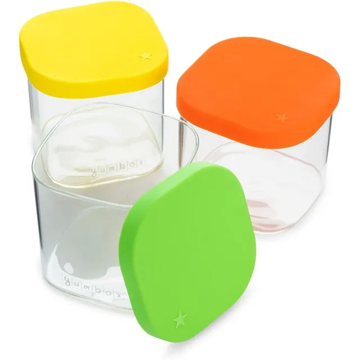 yumbox Yumbox Chop Chop Glass Cubes - Vibrant Set - Set of 3