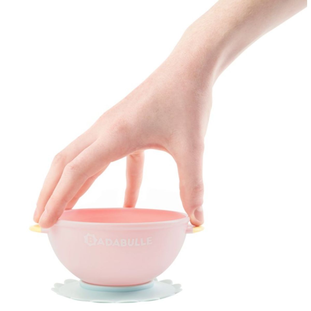 Badabulle Set of 5 non-slip bowls 330ml & 3 flexible spoons