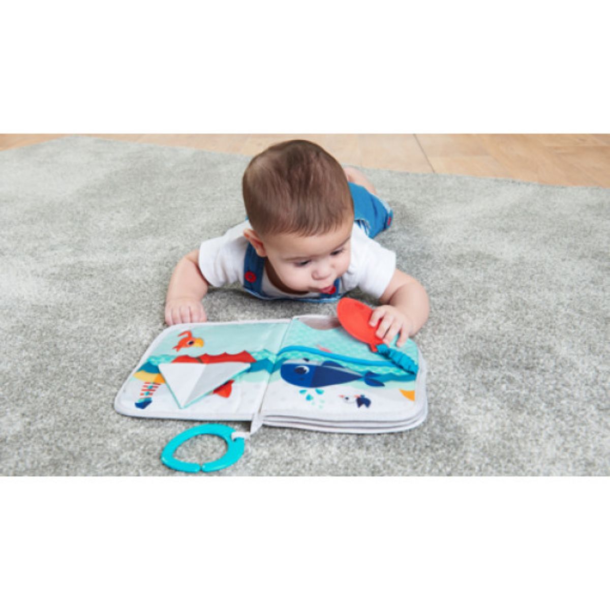 Tiny Love WHERE DO I TRAVEL SOFT BOOK | 6-18 Month Baby | Educational Touch and Feel Activity Toy | Washable Fabric, 1pc