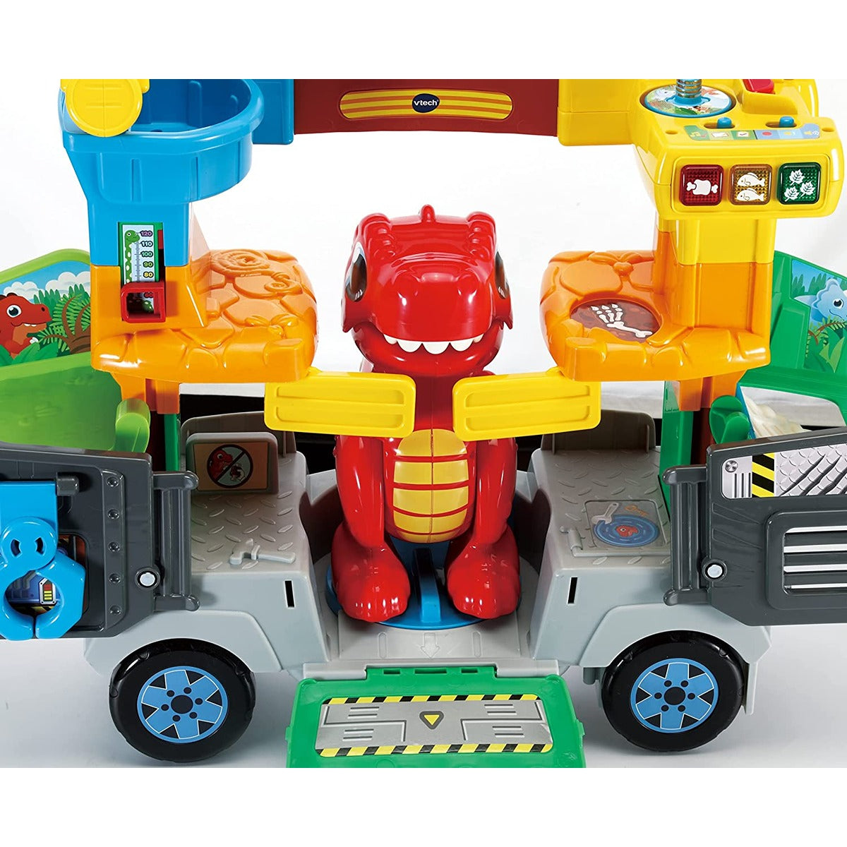 Vtech Toot-Toot Friends 2-In-1 Dinosaur Park | Interactive Toy with Lights, Sounds and Music, Dinosaur Truck Toy for Kids, Toy Truck Vehicle Set for Kids, Role-Play Toy for Boys and Girls Aged 1 Year +