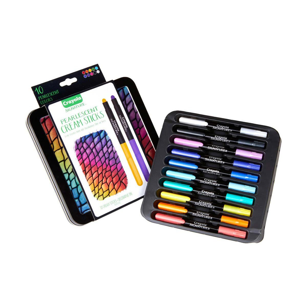 Crayola Signature Pearlescent Cream Sticks, 10 Count