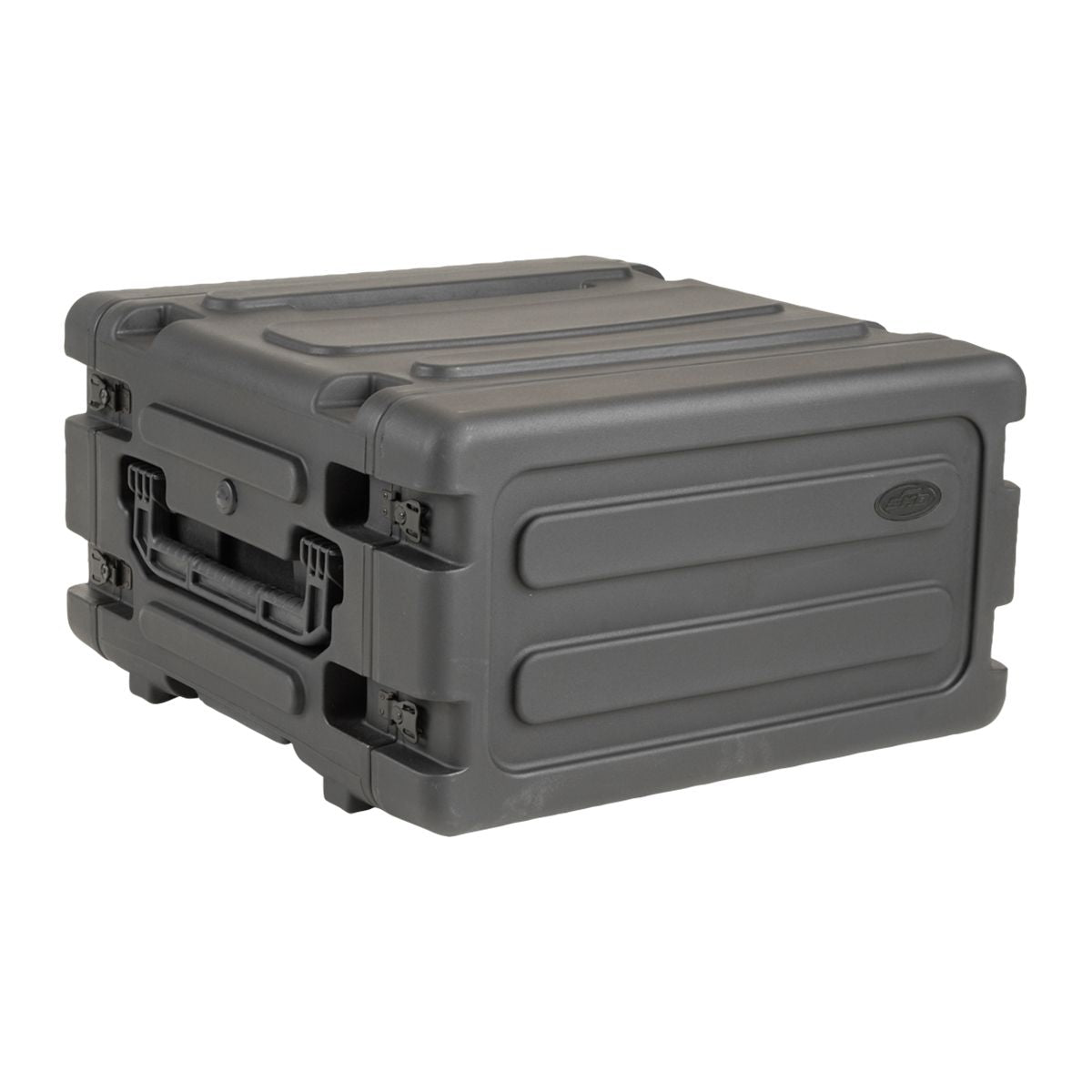 SKB 20 Inch Deep 6U Roto Shockmount Rolling Rack w/ Wheels & Handle