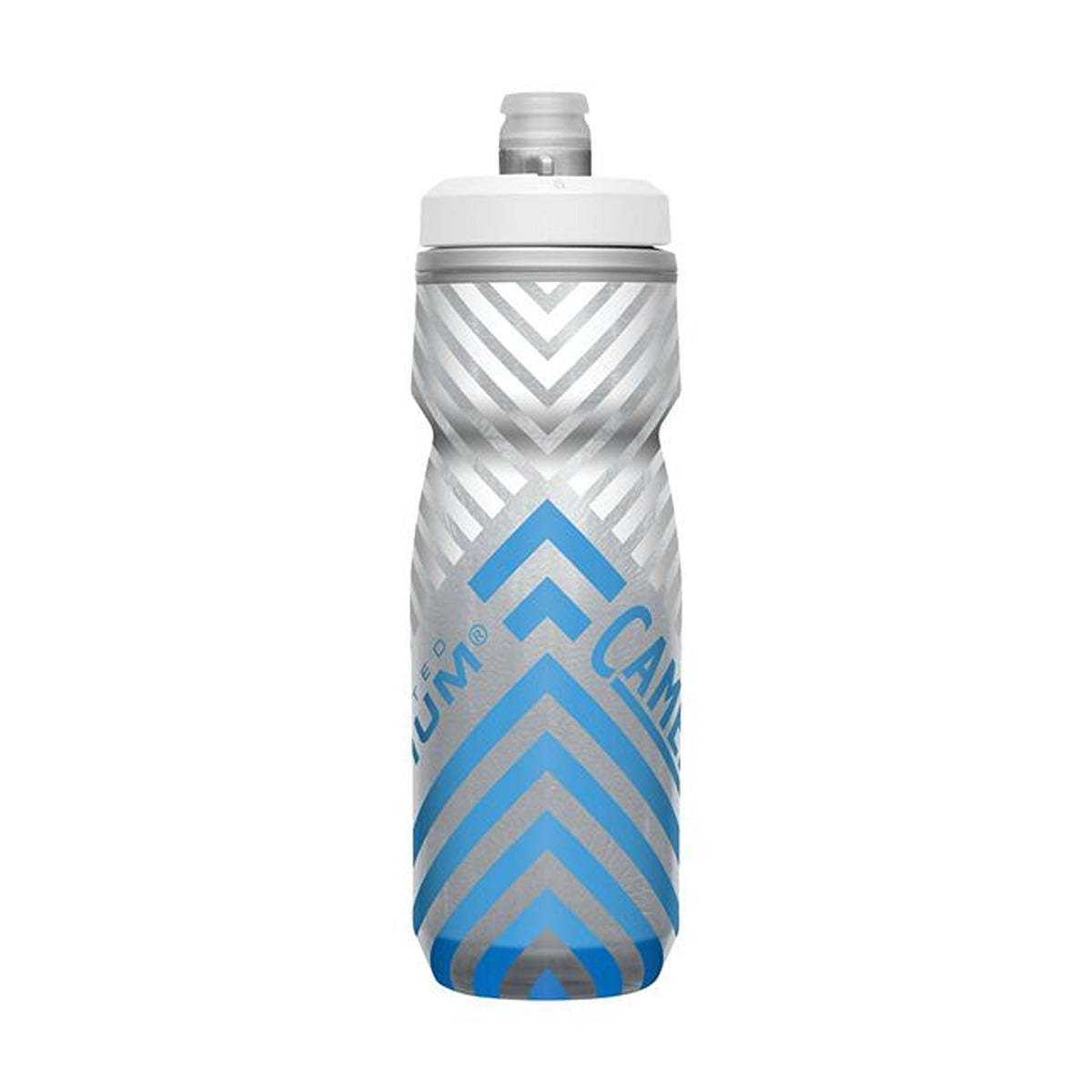 CamelBak Podium Chill Outdoor 21oz, Grey/Blue Stripe