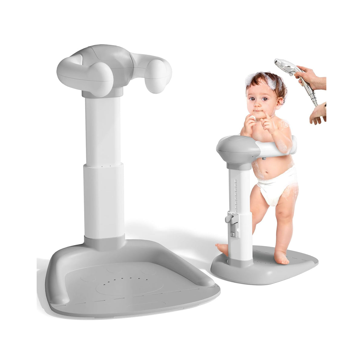 Cooseya PRE ORDER ONLY -- Baby Bath with Adjustable Shower Stand | Anti-Pinch & Anti-Slip Support for Toddlers | Safe Infant Bathtub Helper for Ages 6-36 Months