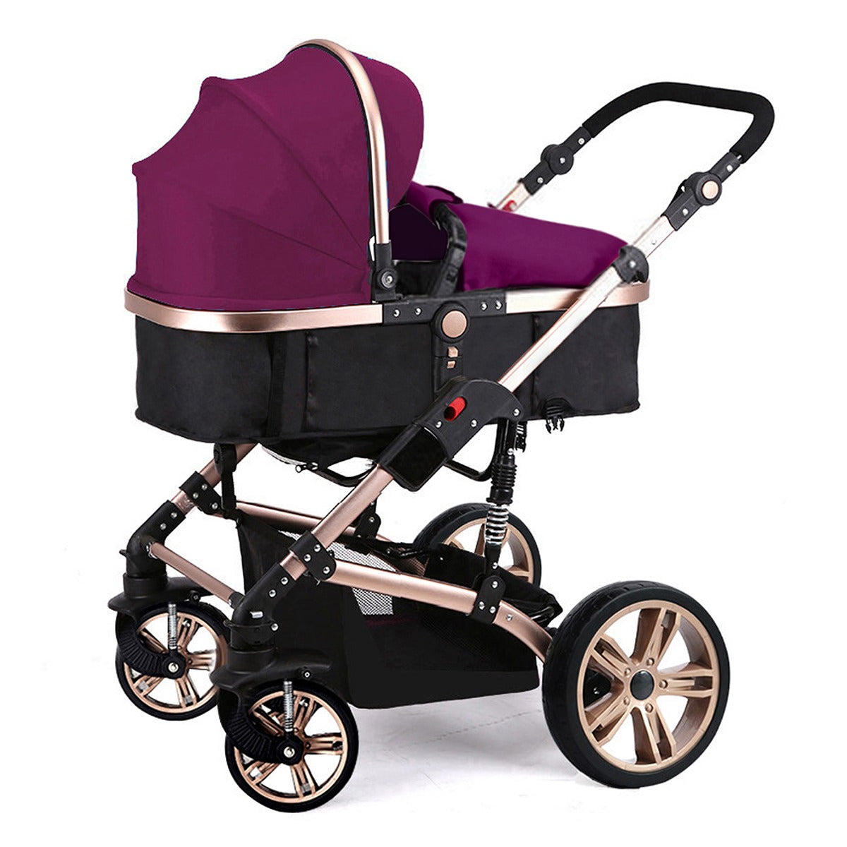 Teknum Teknum 3 in 1 Pram Stroller-Story-Wine