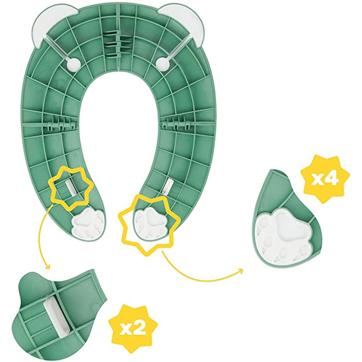 Badabulle compact, non-slip & universal toilet trainer seat